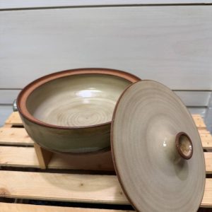 NumaTerra Ceramics - Larger Lidded Pot with Handles