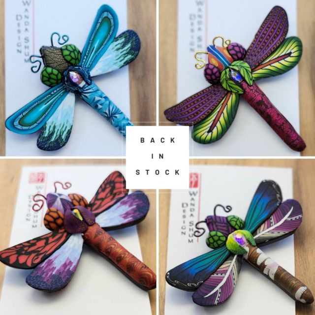 RESTOCK - Dragonfly Brooch
Wanda Shum’s brooches are one of a kind works of art. They are made individually and have their own little personalities.

#brooch #handmade #madeincanada #foundatcuriosities #gift #wandashum